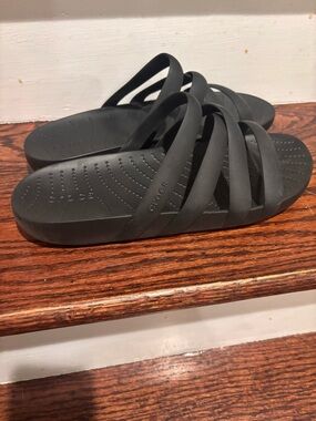 CROCS Women's Black Slide Sandals